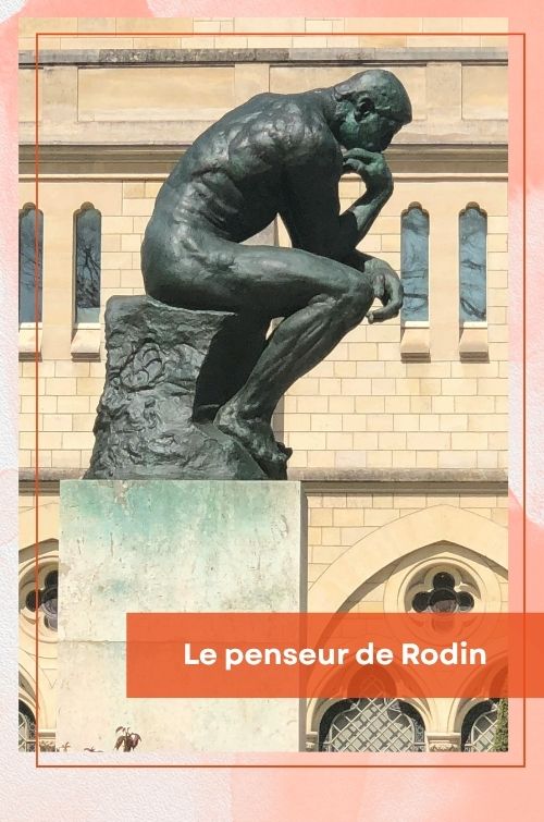 Statue en bronze de Rodin, le penseur