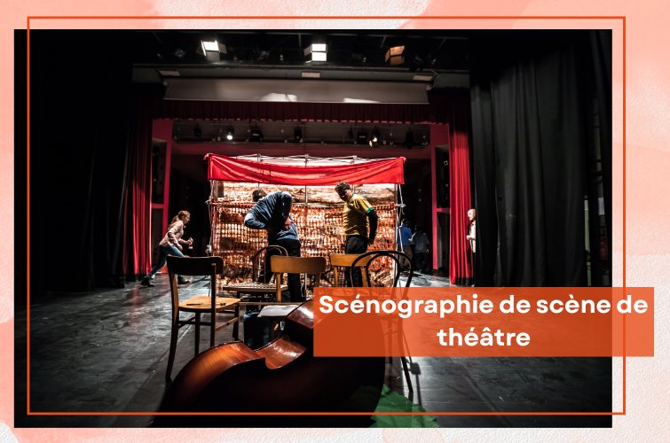 scenographie sur une sc�ne de theatre