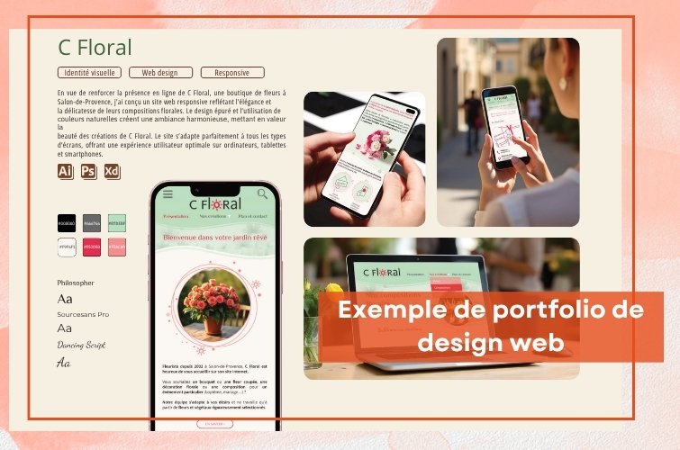 Exemple de portfolio de designer