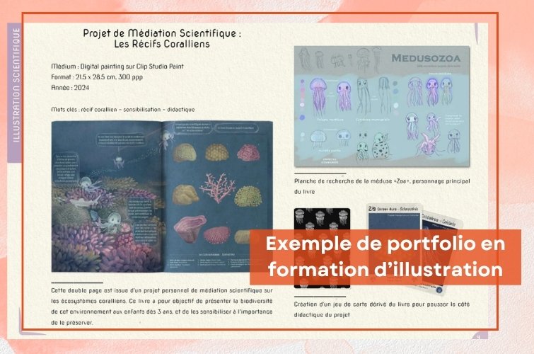 portfolio d'une �l�ve en formation illustration
